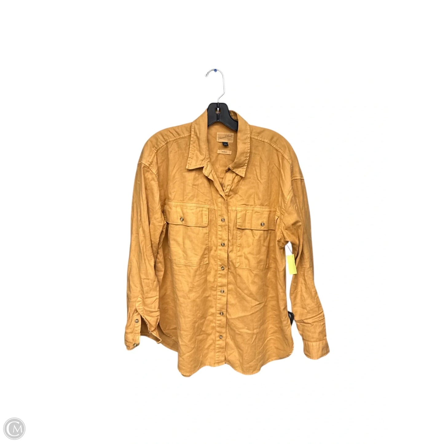 Top Long Sleeve By Universal Thread In Yellow, Size: L