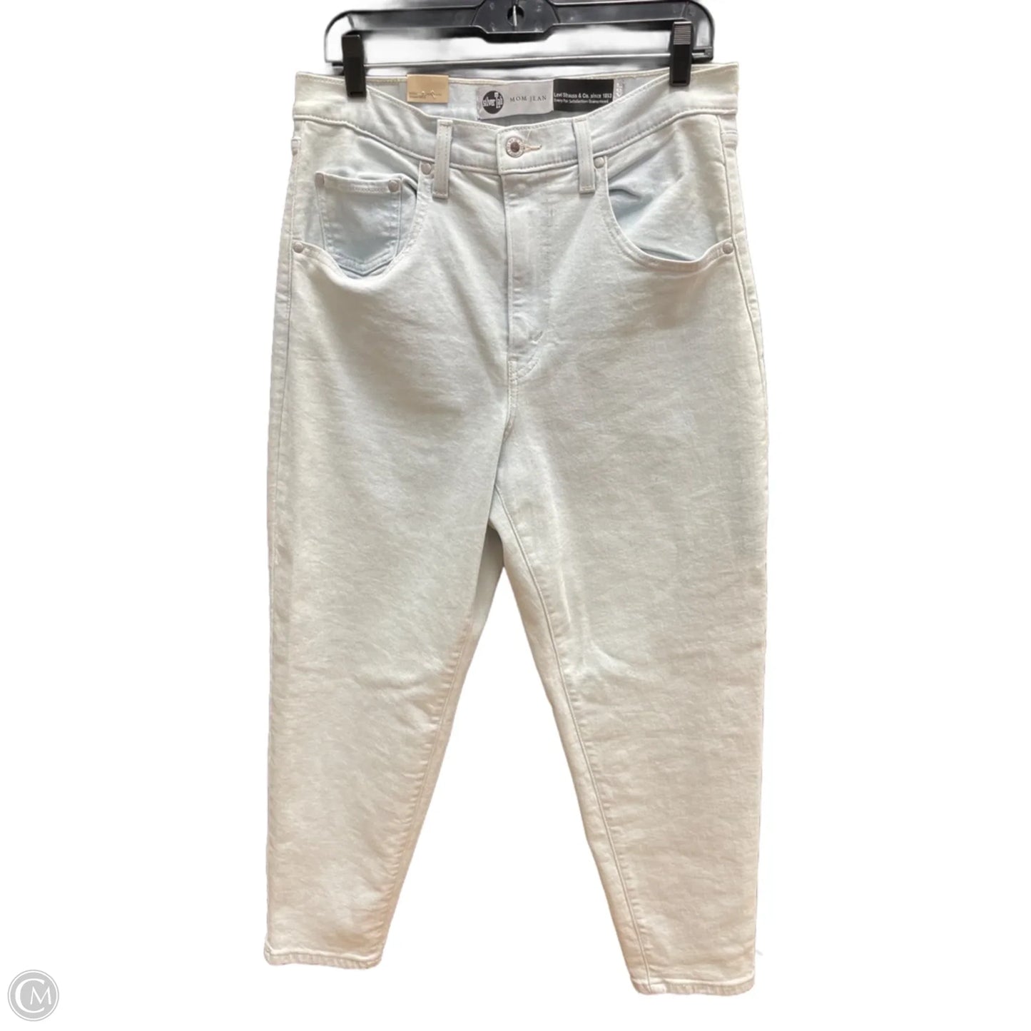 Jeans Straight By Levis In Blue Denim, Size: 12