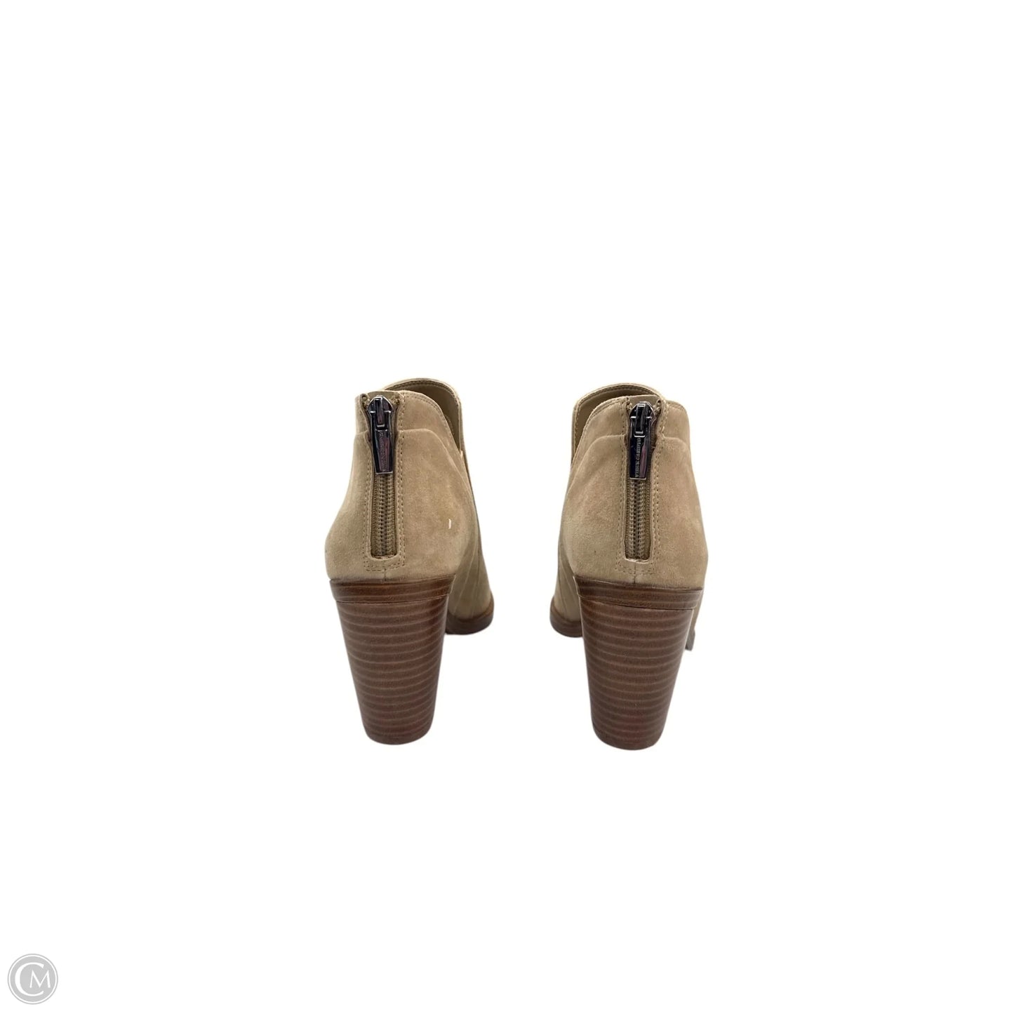 Boots Ankle Heels By Vince Camuto In Tan, Size: 7.5