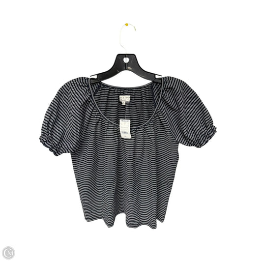 Top Short Sleeve By Madewell In Striped Pattern, Size: Xs
