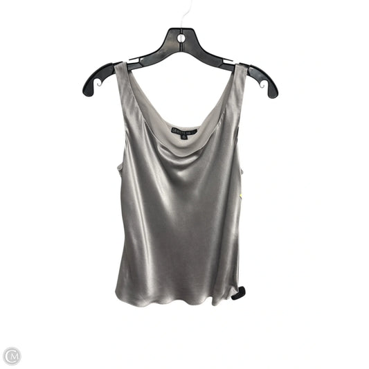 Tank Top Designer By Lafayette 148 In Silver, Size: 10