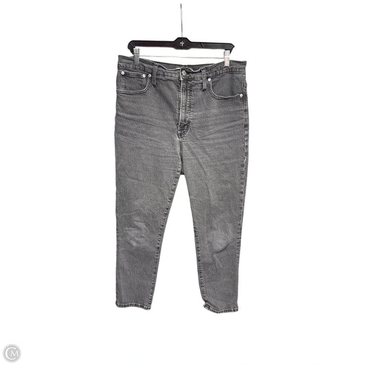 Jeans Straight By Madewell In Black Denim, Size: 30