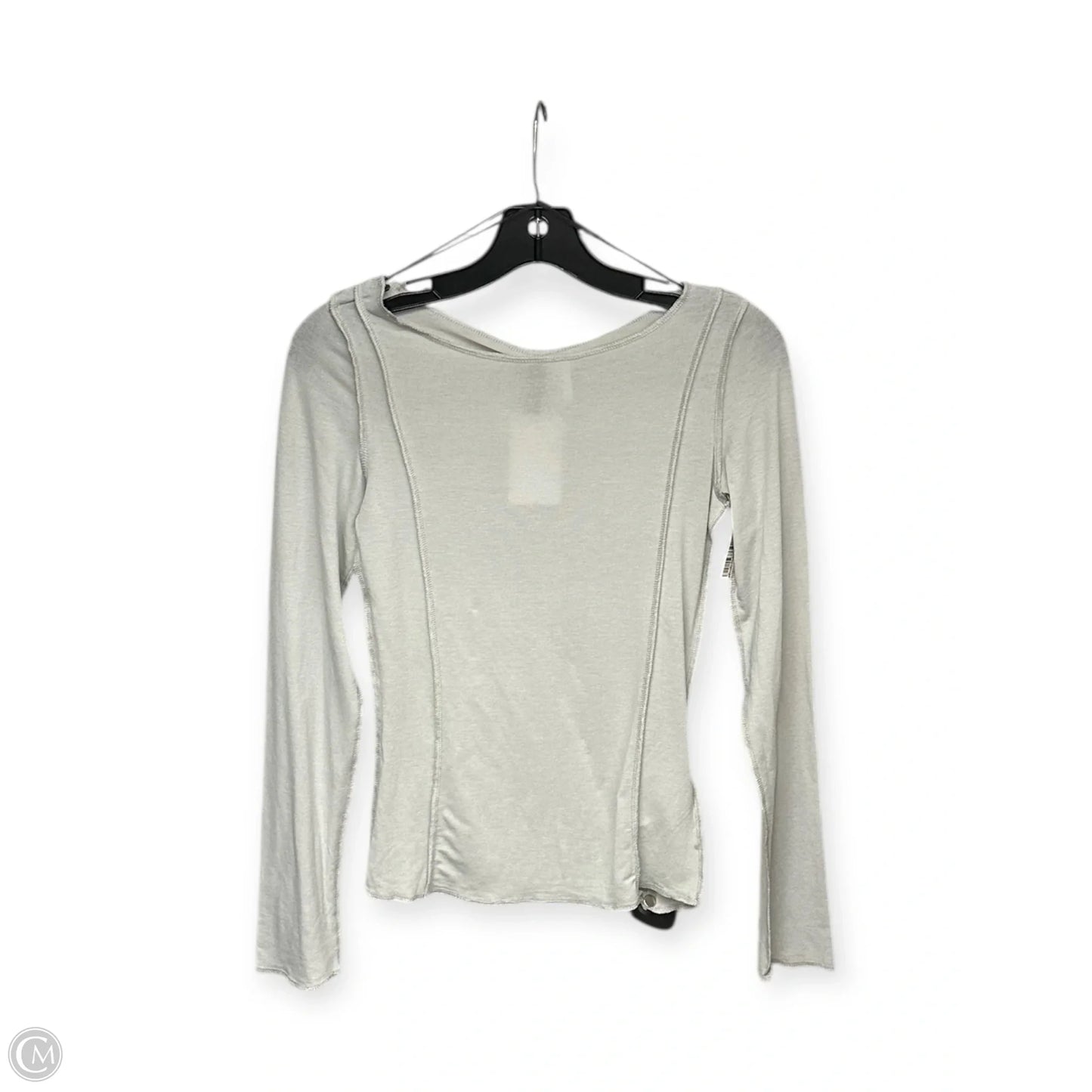 Top Long Sleeve Basic By Divided In Grey, Size: S