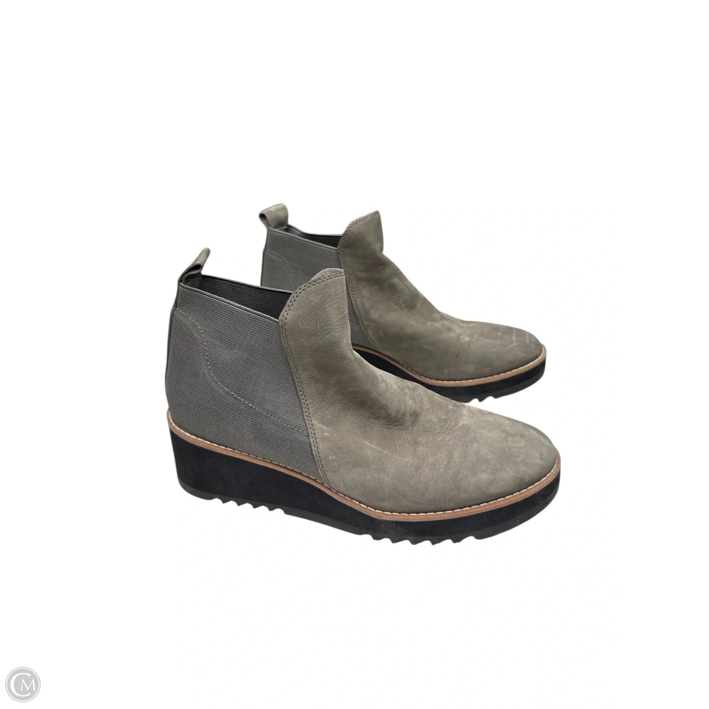 Boots Ankle Flats By Eileen Fisher In Grey, Size: 8.5
