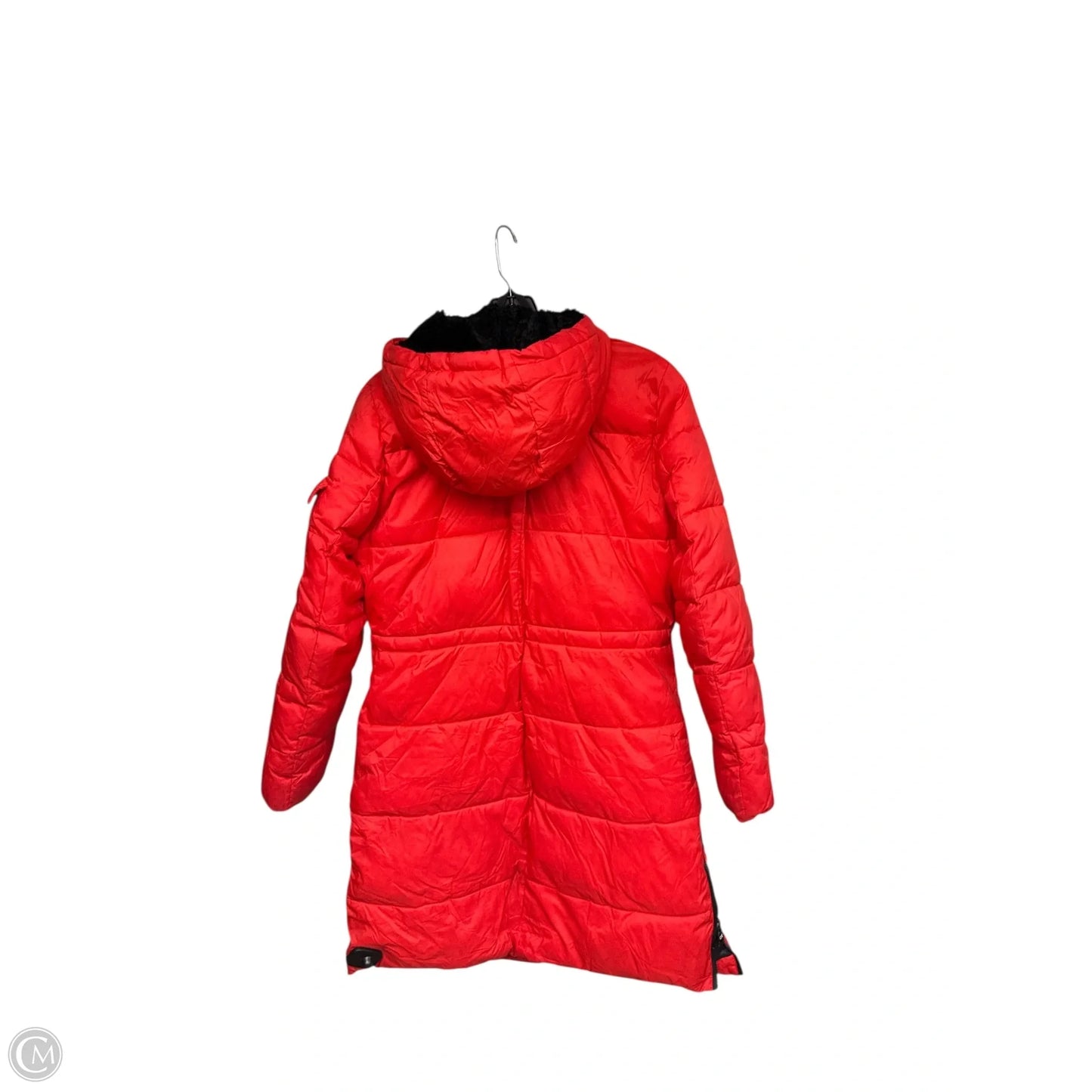 Coat Parka By Calvin Klein In Red, Size: Xs