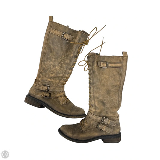 Boots Knee Flats By Lucky Brand In Brown, Size: 9.5