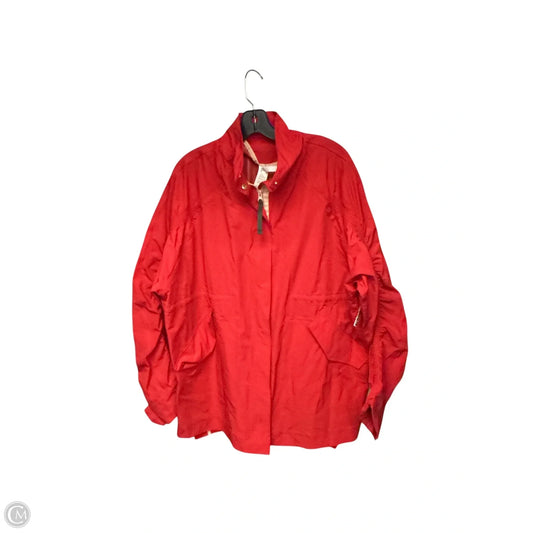 Jacket Windbreaker By Fabletics In Red, Size: S