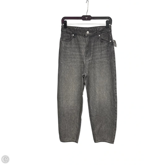 Jeans Wide Leg By H&m In Grey Denim, Size: 2