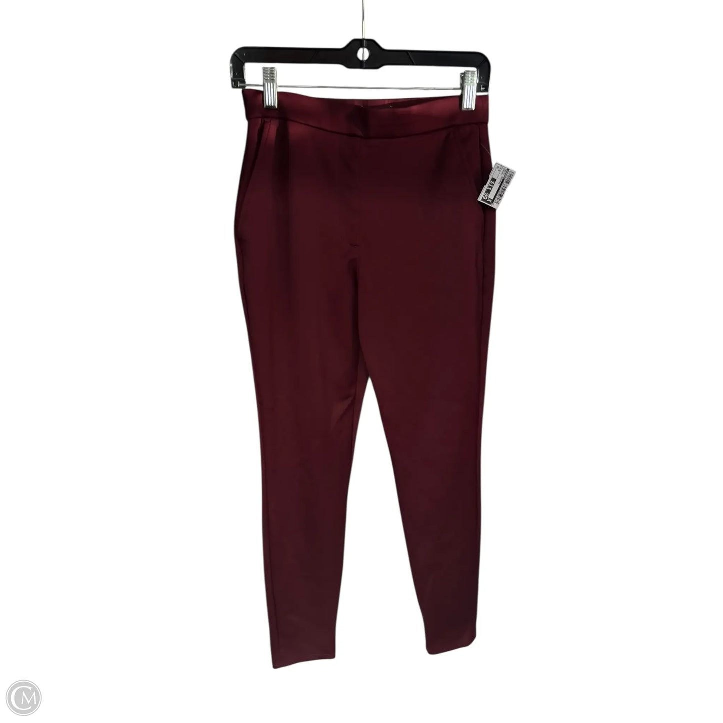 Pants Cropped By Express In Maroon, Size: S