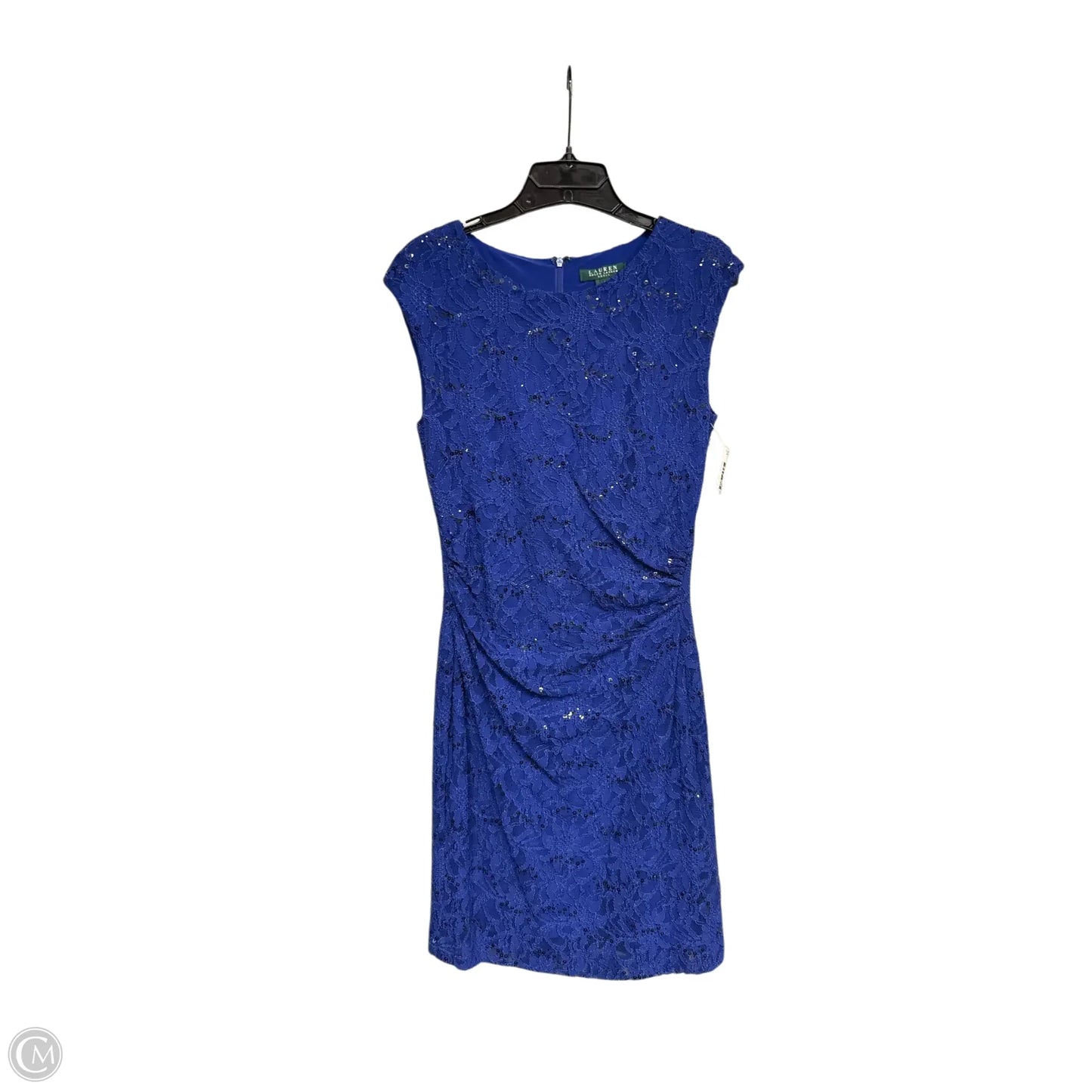 Dress Party Midi By Lauren By Ralph Lauren In Blue, Size: 8