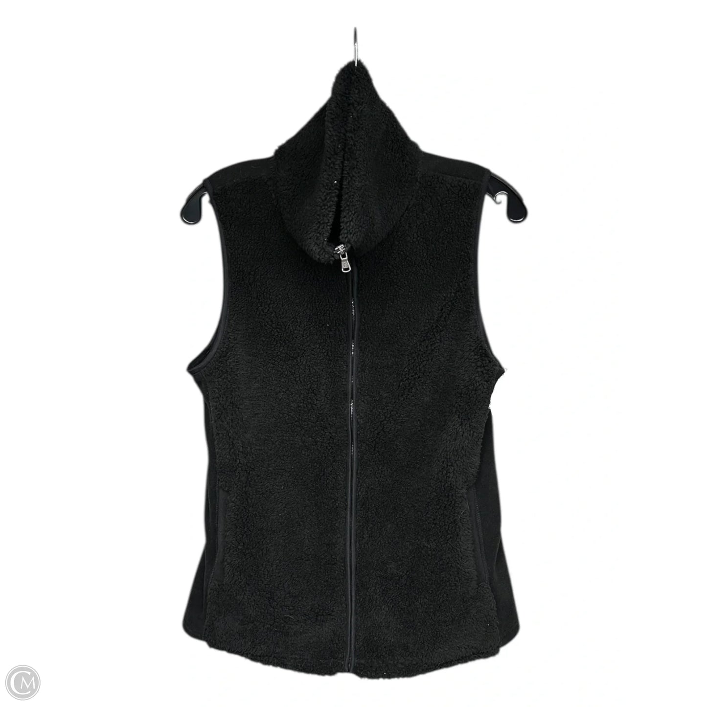 Vest Faux Fur & Sherpa By Chaps In Black, Size: Xl