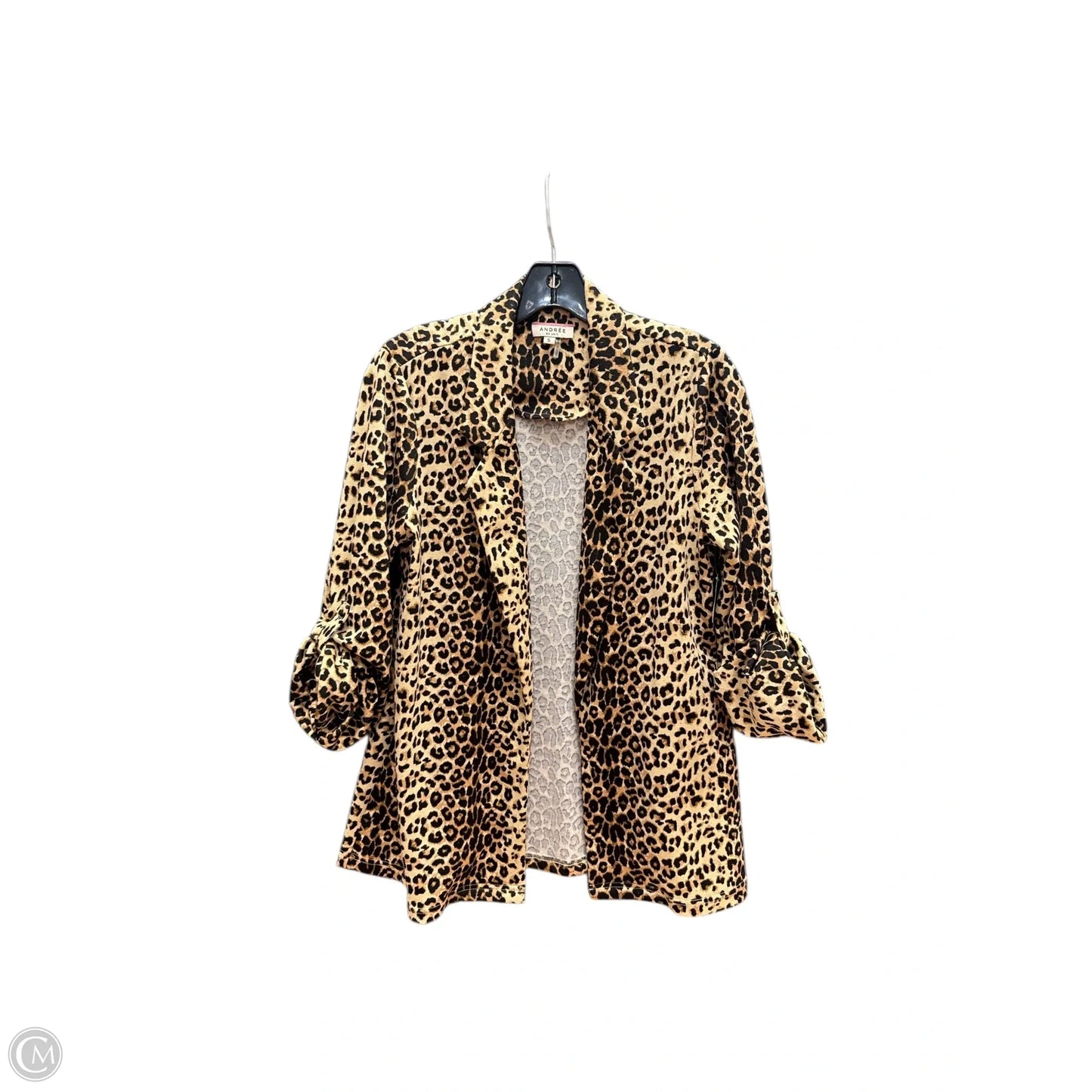 Blazer By Andree By Unit In Animal Print, Size: S