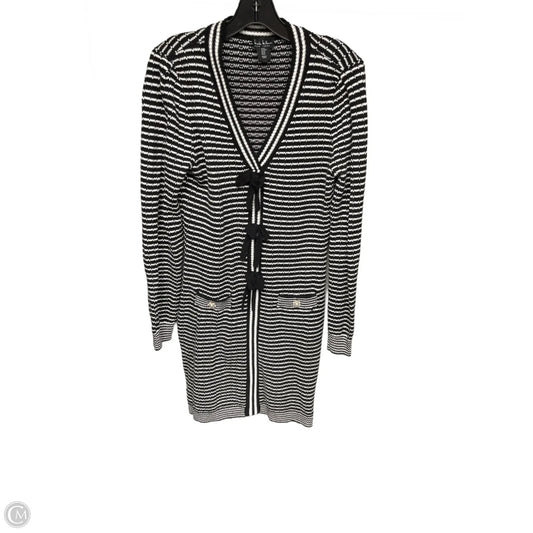 Dress Sweater By Nicole Miller In Striped Pattern, Size: M