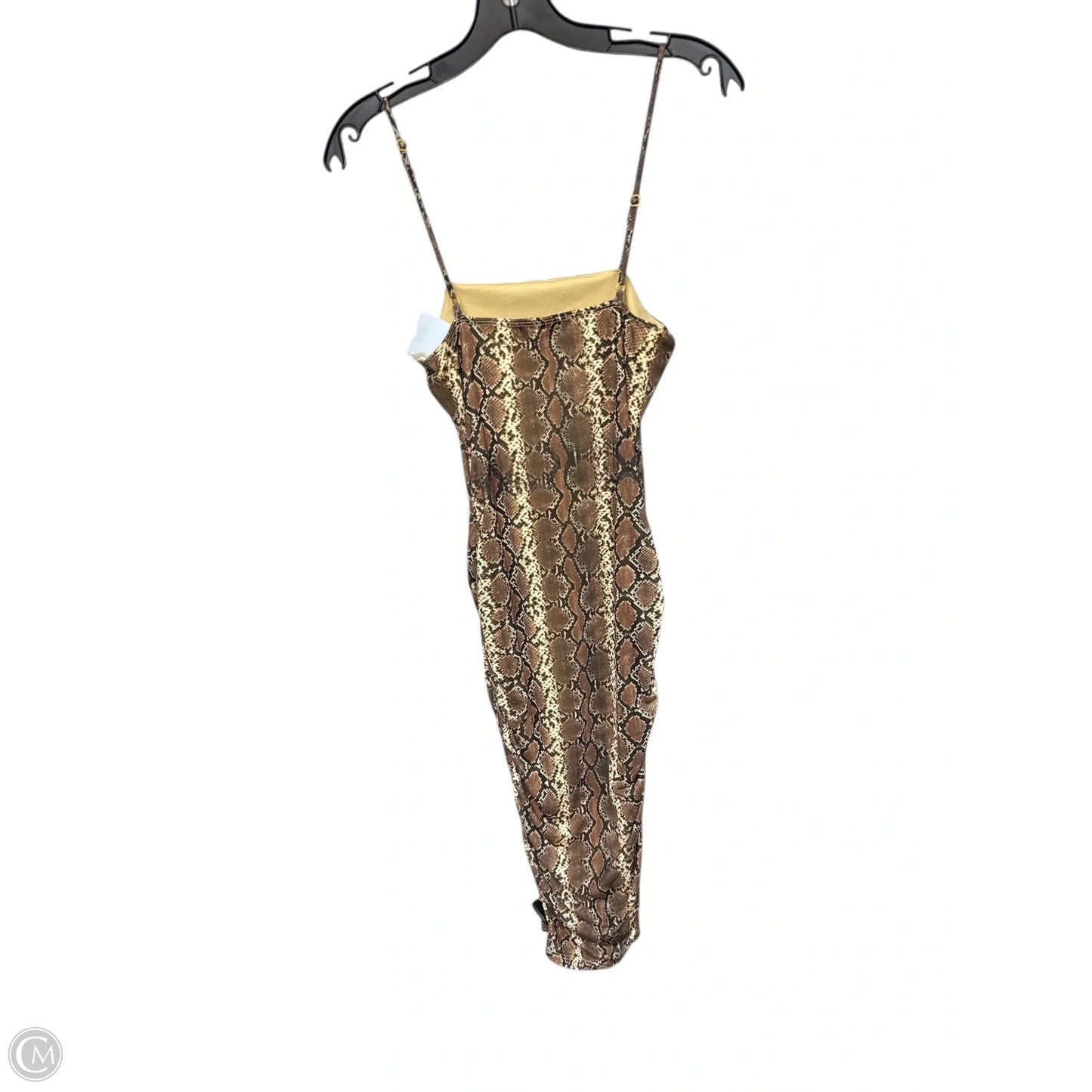 Dress Party Midi By Fashion Nova In Snakeskin Print, Size: S