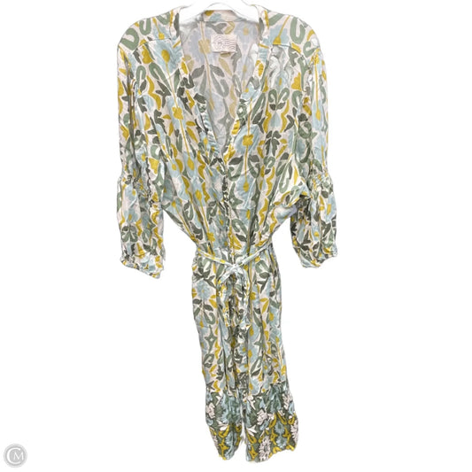 Dress Casual Maxi By Clothes Mentor In Green & Yellow, Size: 3x