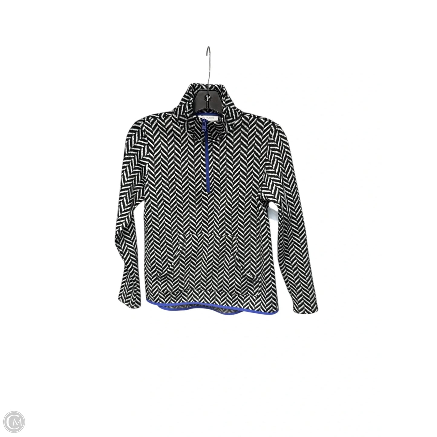 Athletic Jacket By Talbots In Chevron Pattern, Size: Sp