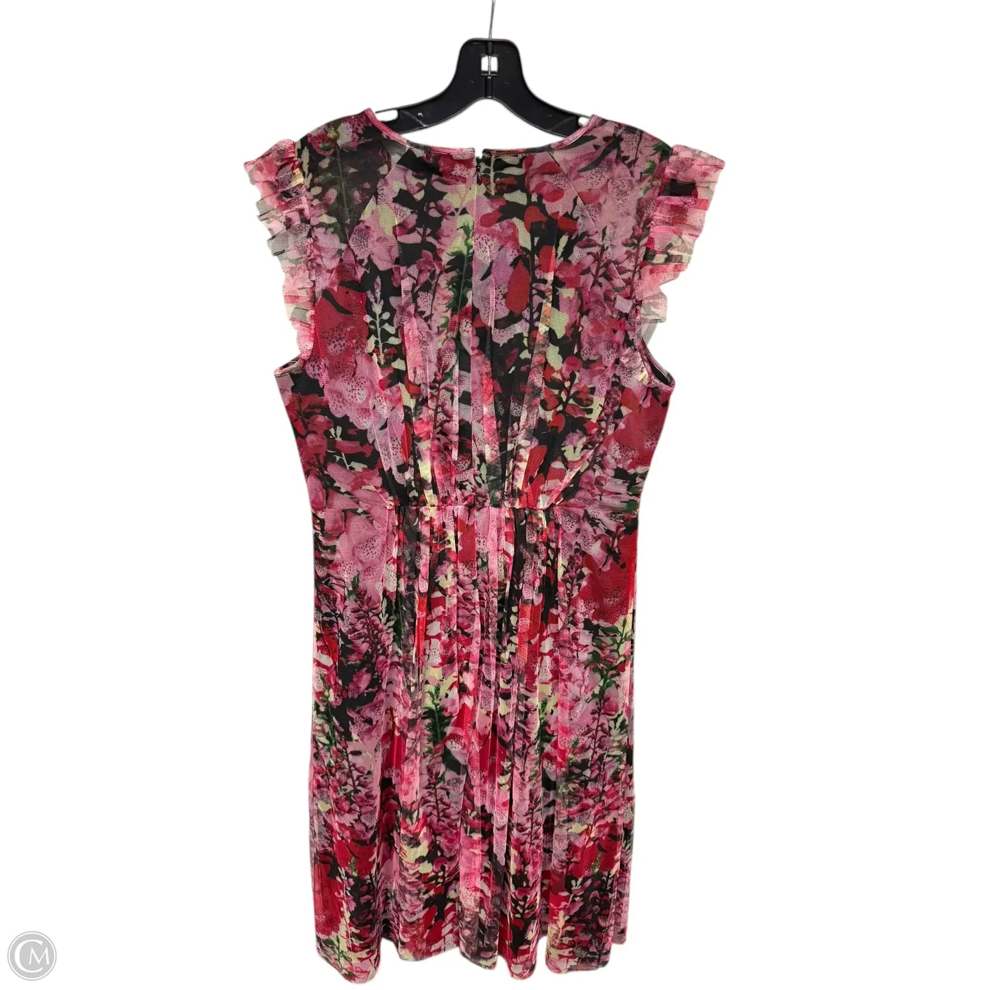 Dress Party Midi By Laundry In Pink & Red, Size: 12