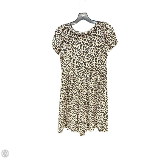Dress Casual Midi By Loft In Animal Print, Size: Xs