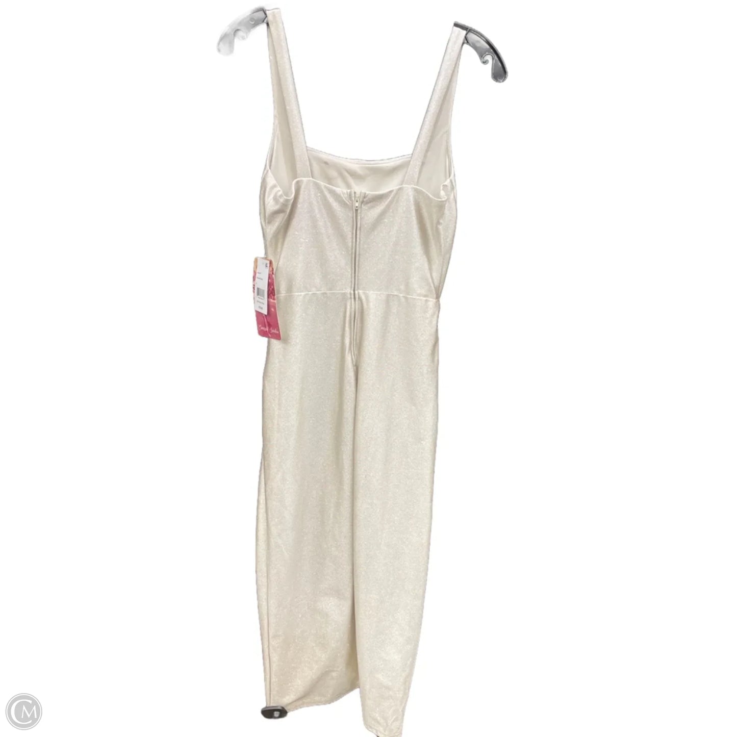 Dress Party Midi By Clothes Mentor In Gold, Size: S