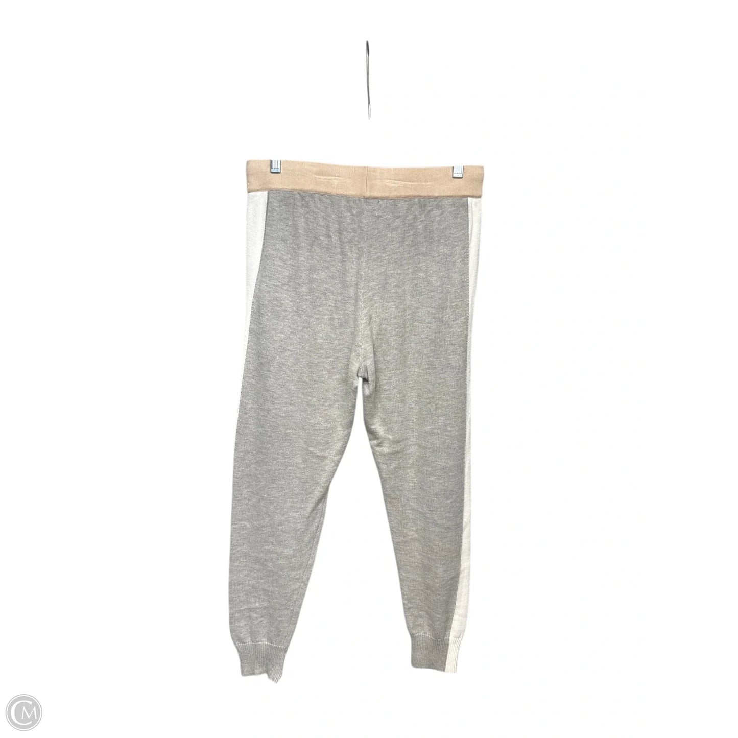 Athletic Pants By Monrow In Cream & Grey, Size: S