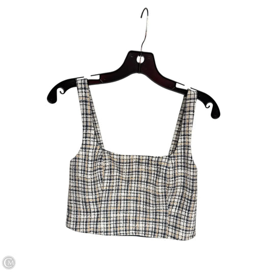 Top Sleeveless By Abercrombie And Fitch In Plaid Pattern, Size: M