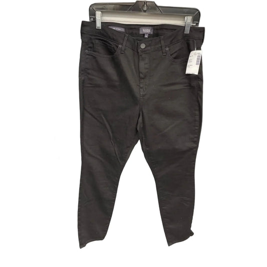 Jeans Flared By Not Your Daughters Jeans In Black Denim, Size: 14