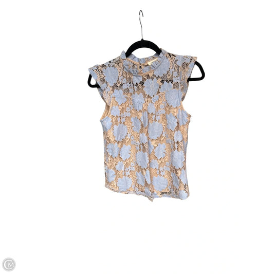 Top Sleeveless By Monteau In Blue, Size: S