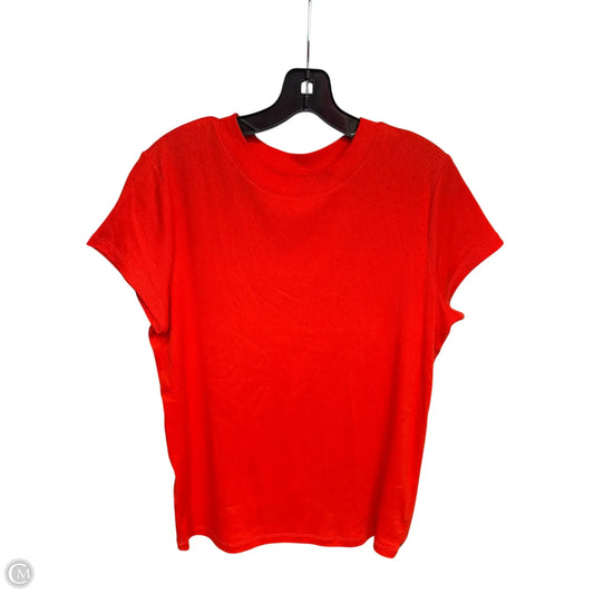 Top Short Sleeve By A New Day In Orange, Size: Xl