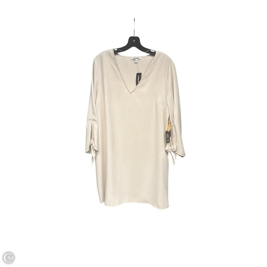 Dress Party Midi By Express In Beige, Size: L