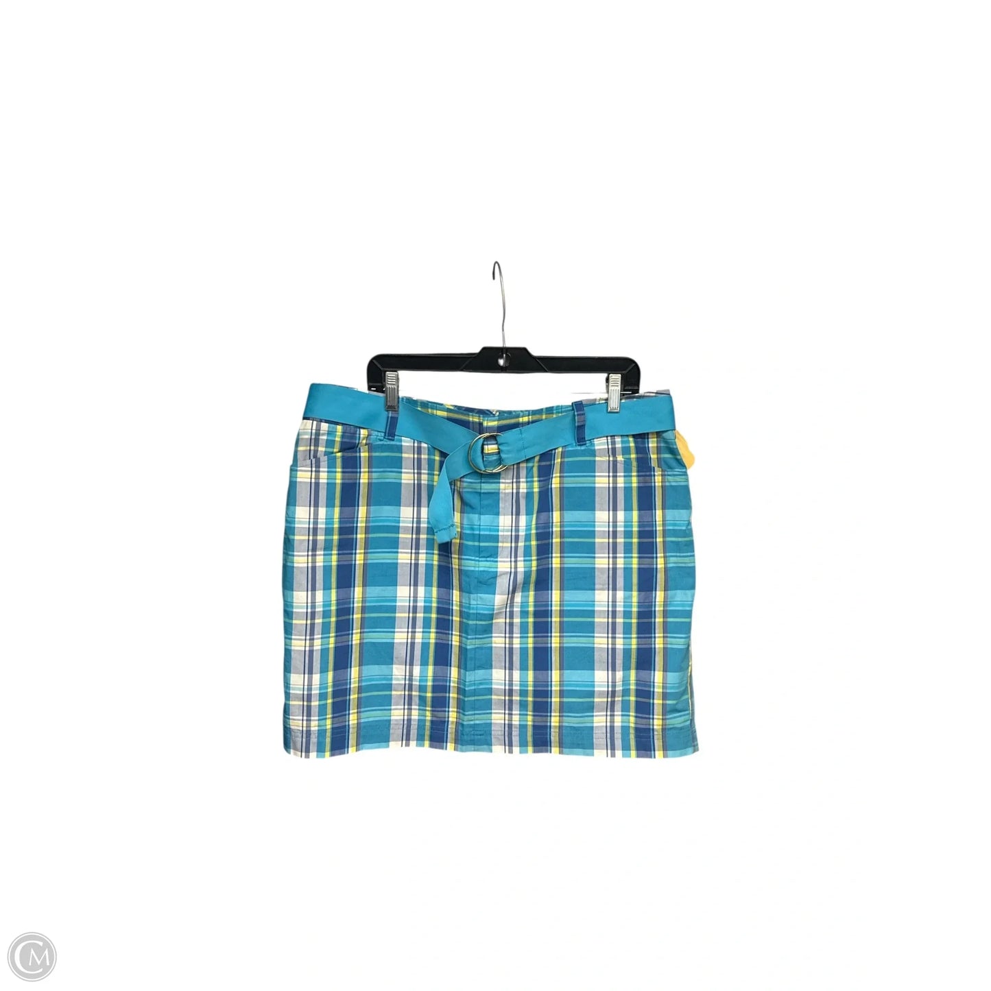 Skirt Midi By Chaps In Plaid Pattern, Size: 16