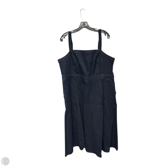 Dress Casual Midi By Torrid In Blue Denim, Size: 18