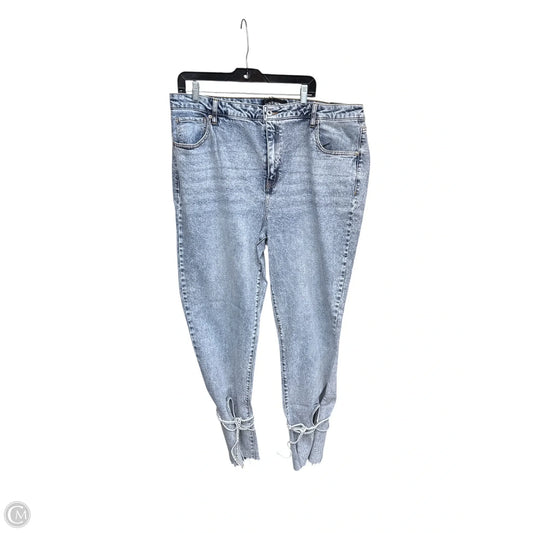 Jeans Straight By Fashion Nova In Blue Denim, Size: 20