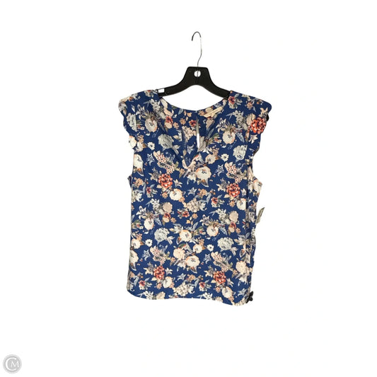 Top Sleeveless By 41 Hawthorn In Blue & White, Size: L