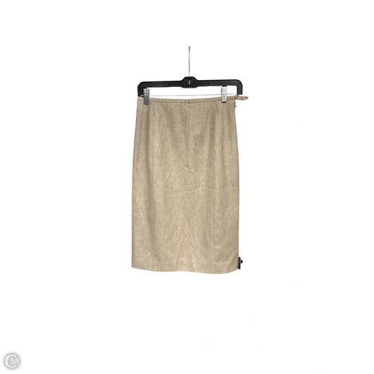 Skirt Midi By Ann Taylor In Beige, Size: 4