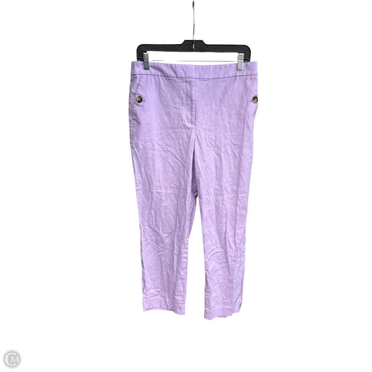 Pants Cropped By J. Crew In Purple, Size: 10