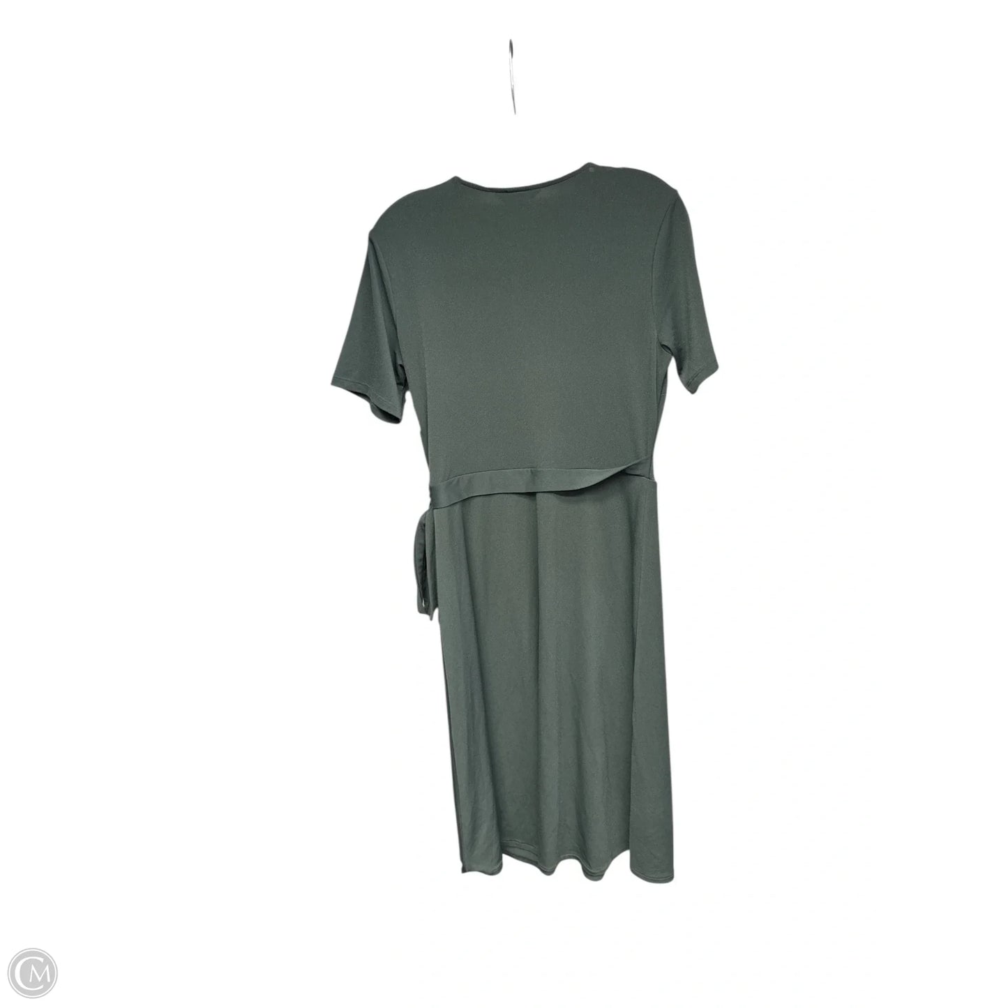 Dress Casual Midi By H&m In Green, Size: M