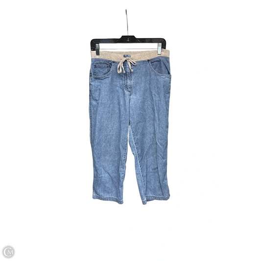 Pants Wide Leg By J. Jill In Blue & Cream, Size: 6p