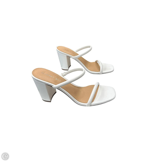 Shoes Heels Wedge By Madden Girl In White, Size: 10