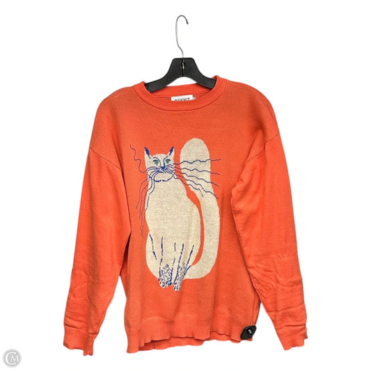 Sweater By Clothes Mentor In Orange, Size: L