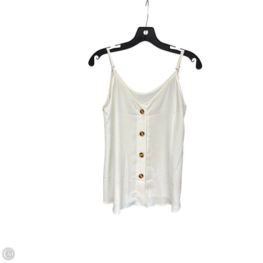 Top Sleeveless By Clothes Mentor  In White, Size: S