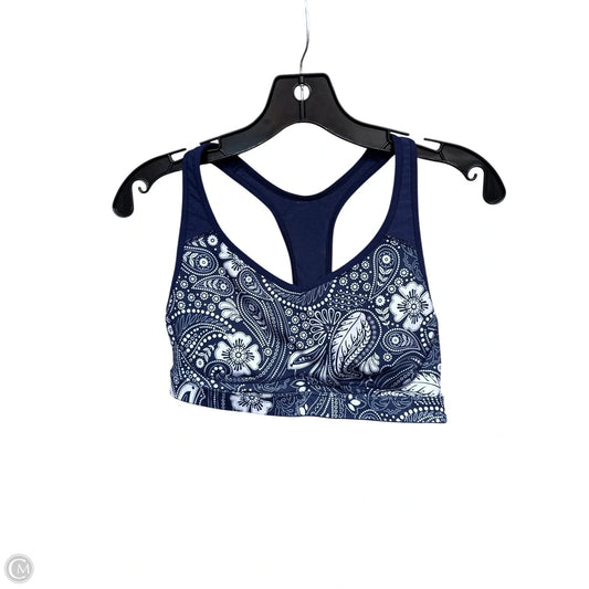 Athletic Bra By Old Navy In Blue & White, Size: M