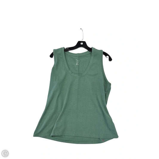 Top Sleeveless Basic By A New Day In Green, Size: L