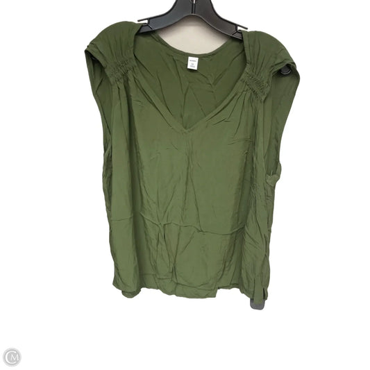 Top Sleeveless By Old Navy In Green, Size: Xxl
