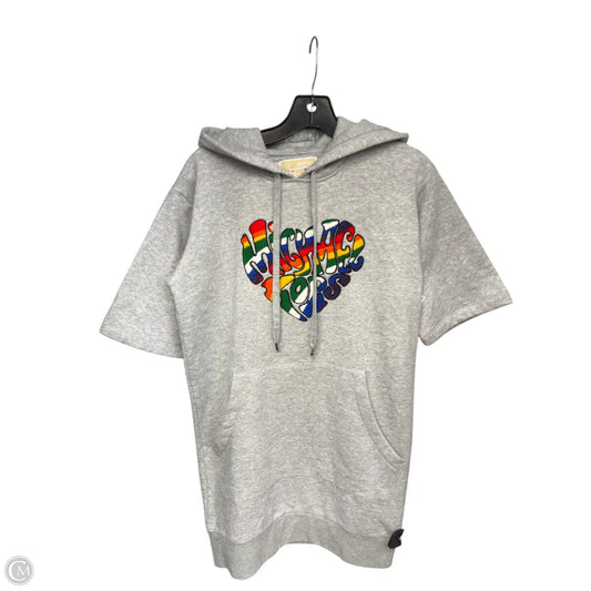 Dress Casual Midi By Michael By Michael Kors In Grey, Size: Xs