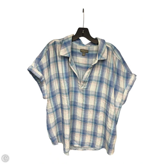 Top Short Sleeve By Style And Company In Striped Pattern, Size: Xxl