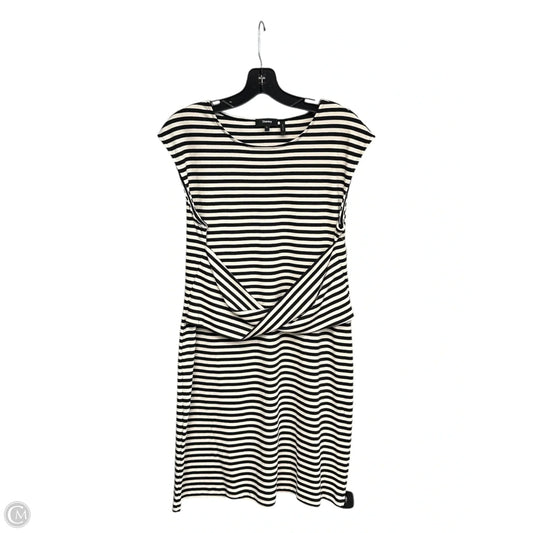 Dress Casual Midi By Theory In Striped Pattern, Size: L