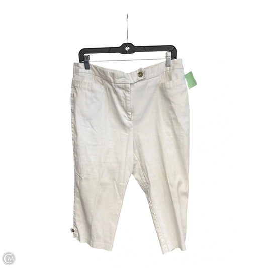 Capris By Studio Works In White, Size: 14