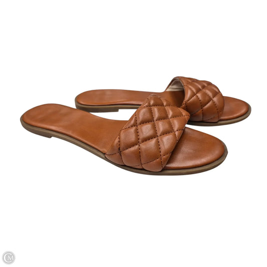 Sandals Flats By Charter Club In Brown, Size: 10