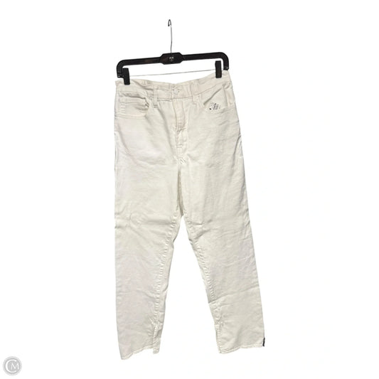 Jeans Straight By Good American In White Denim, Size: 10