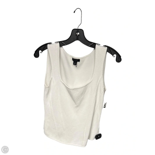 Top Sleeveless By Halogen In White, Size: S